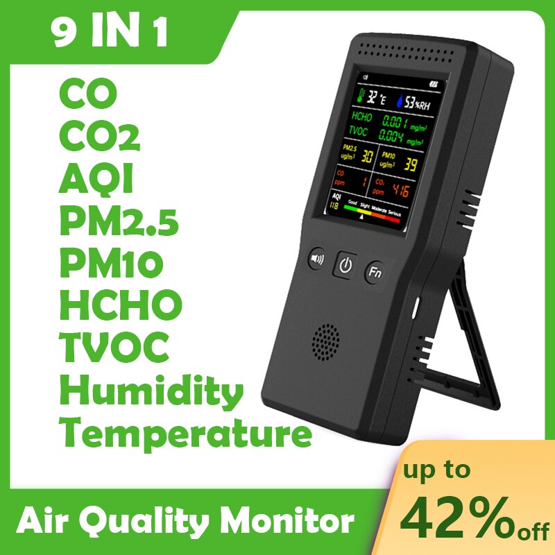 9 In 1 µ  Co2    PM2.5 PM10 HCH..